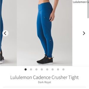 Lululemon Cadence Crusher Tight Legging Dark Royal Blue Size 2